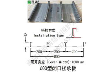600型闭口楼承板